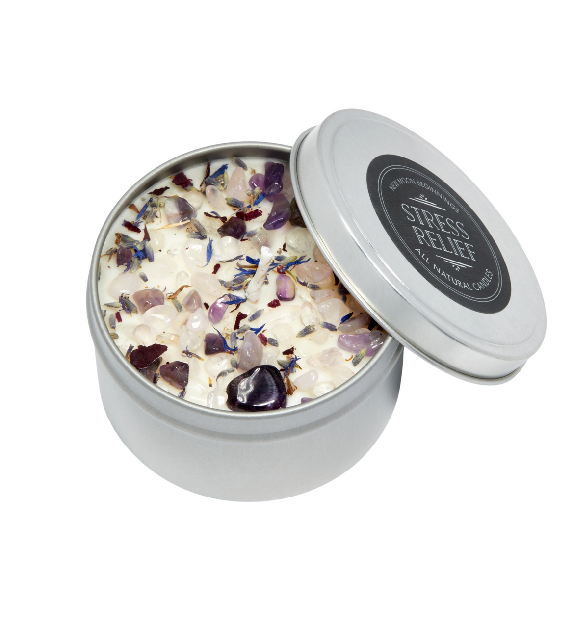 Stress Relief Crystal Candle