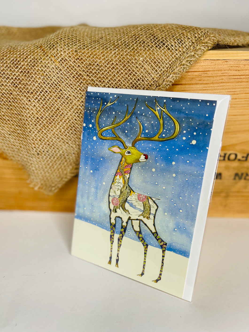 Rudolph Blank Card