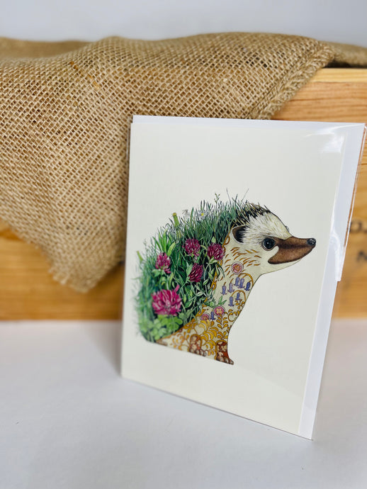 Hedgehog Blank Card