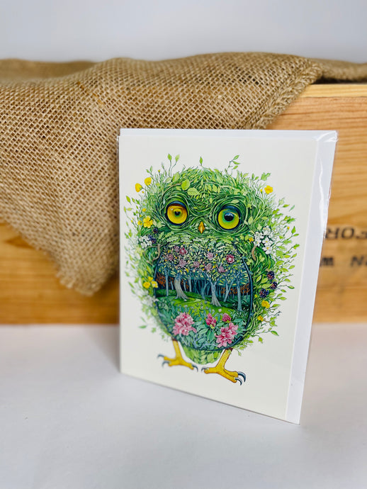 Owl from the Wild Wood Blank Card