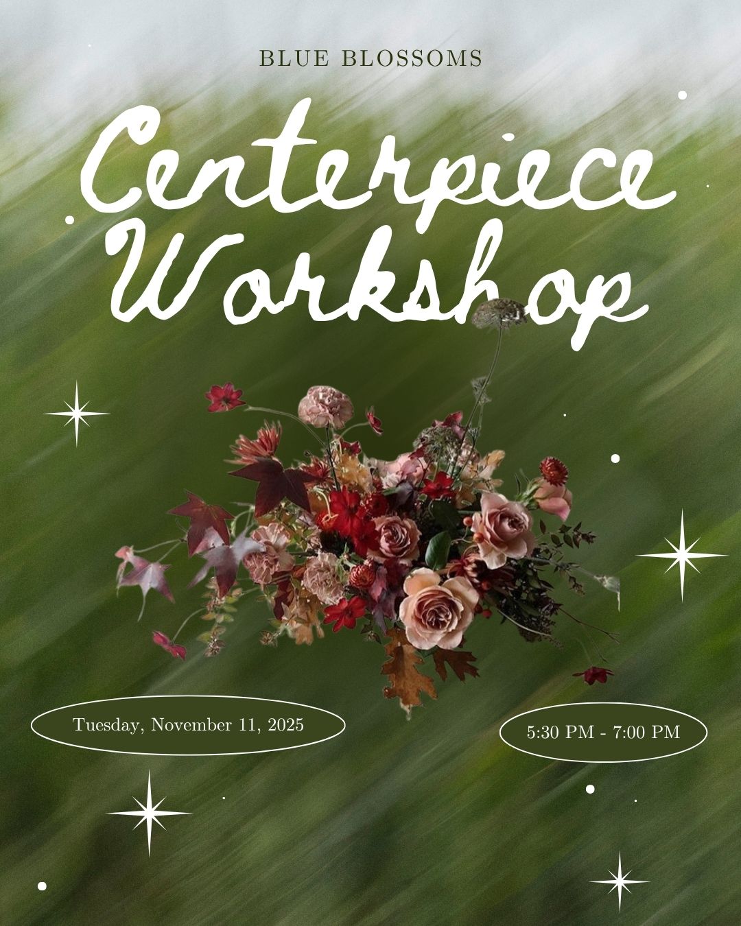 Earthy Fall Centerpiece Workshop | Tues. Nov. 11, 2025 | 5:30 PM