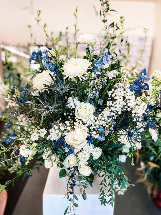 White and Blue - Fresh Flowers
